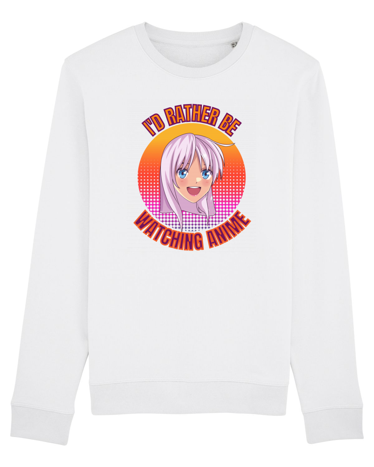 Bluză mânecă lungă Unisex Rise White