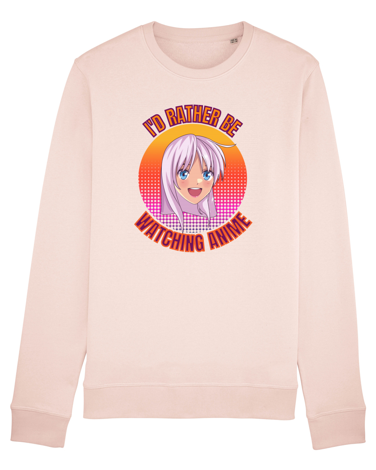 Bluză mânecă lungă Unisex Rise Candy Pink