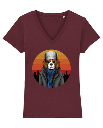 Detective Beagle Burgundy