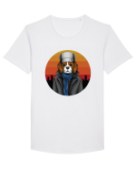 Detective Beagle Tricou mânecă scurtă guler larg Bărbat Skater
