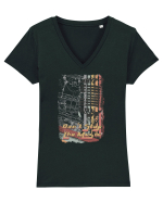 Don't Stop The Music Tricou mânecă scurtă guler V Damă Evoker
