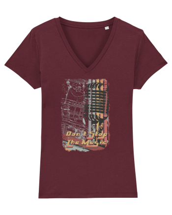Don't Stop The Music Burgundy