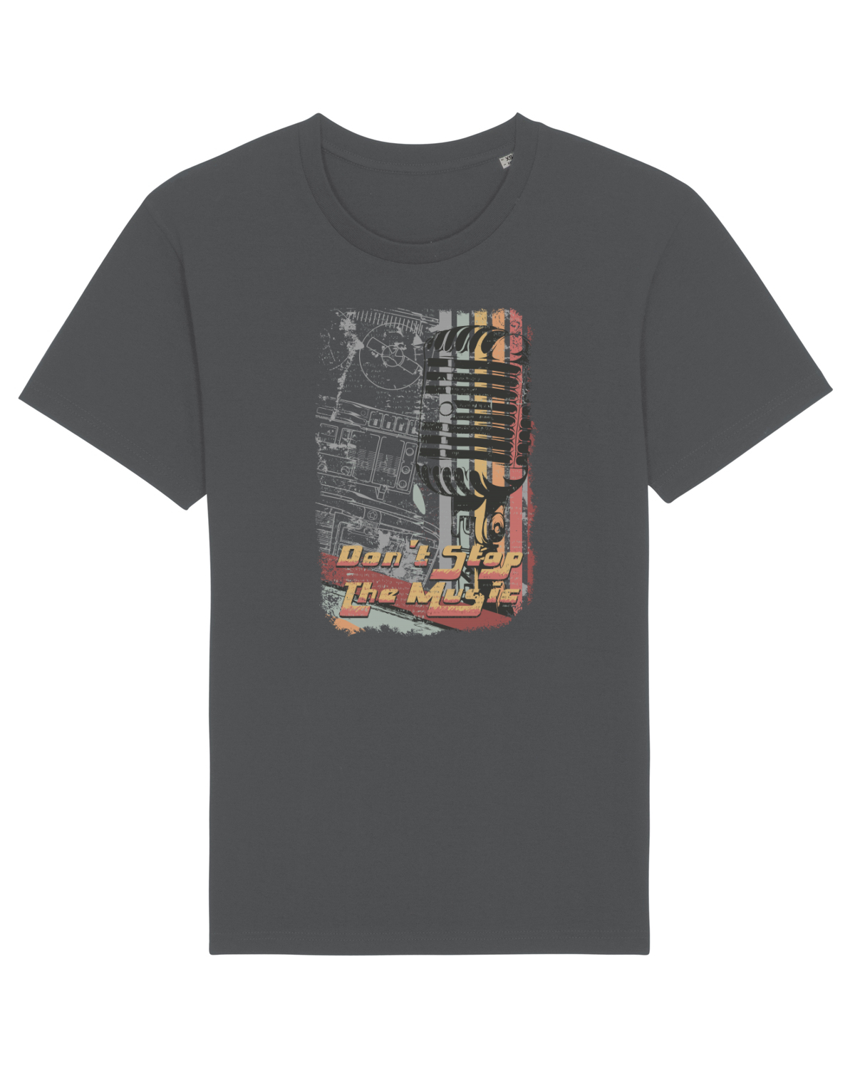 Tricou mânecă scurtă Unisex Rocker Anthracite