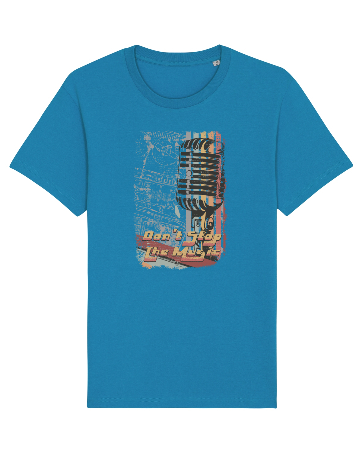 Tricou mânecă scurtă Unisex Rocker Azur