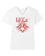 Rock Music Lover Tricou mânecă scurtă guler V Bărbat Presenter