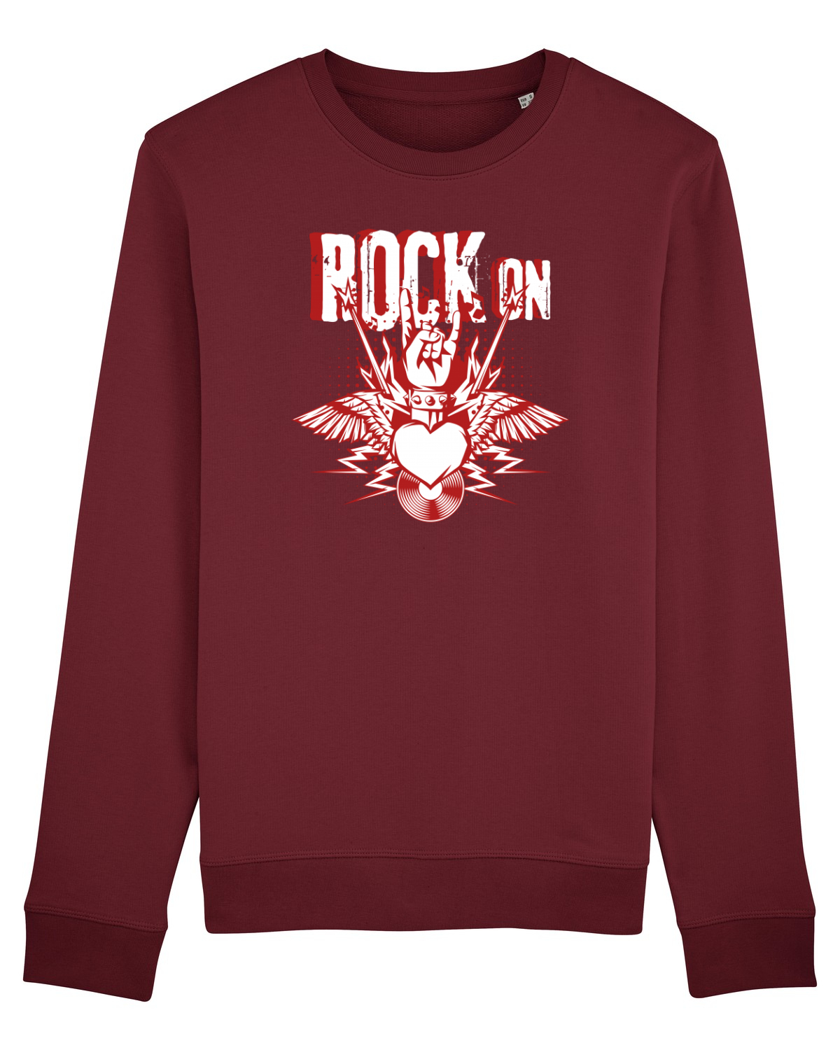 Bluză mânecă lungă Unisex Rise Burgundy