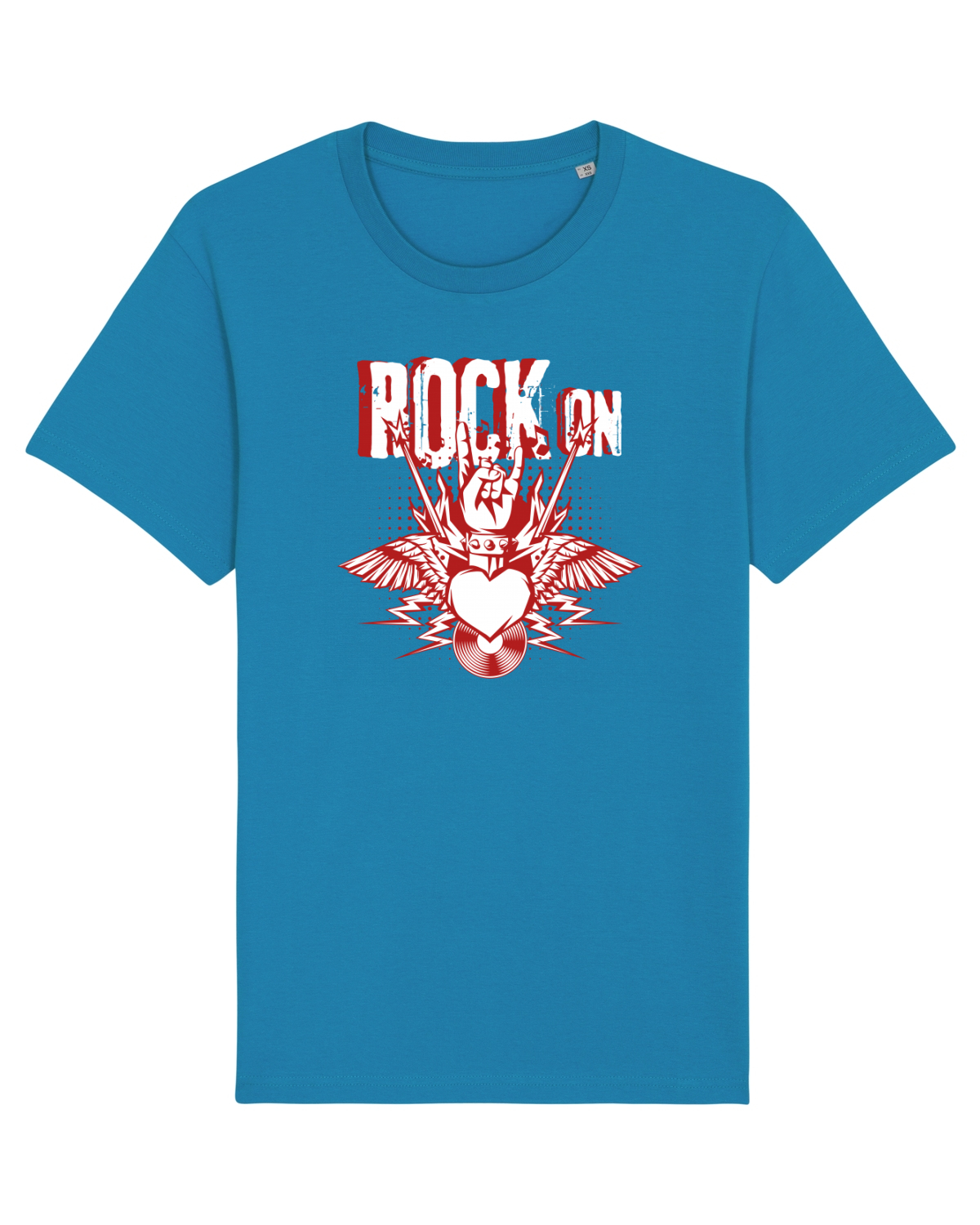 Tricou mânecă scurtă Unisex Rocker Azur