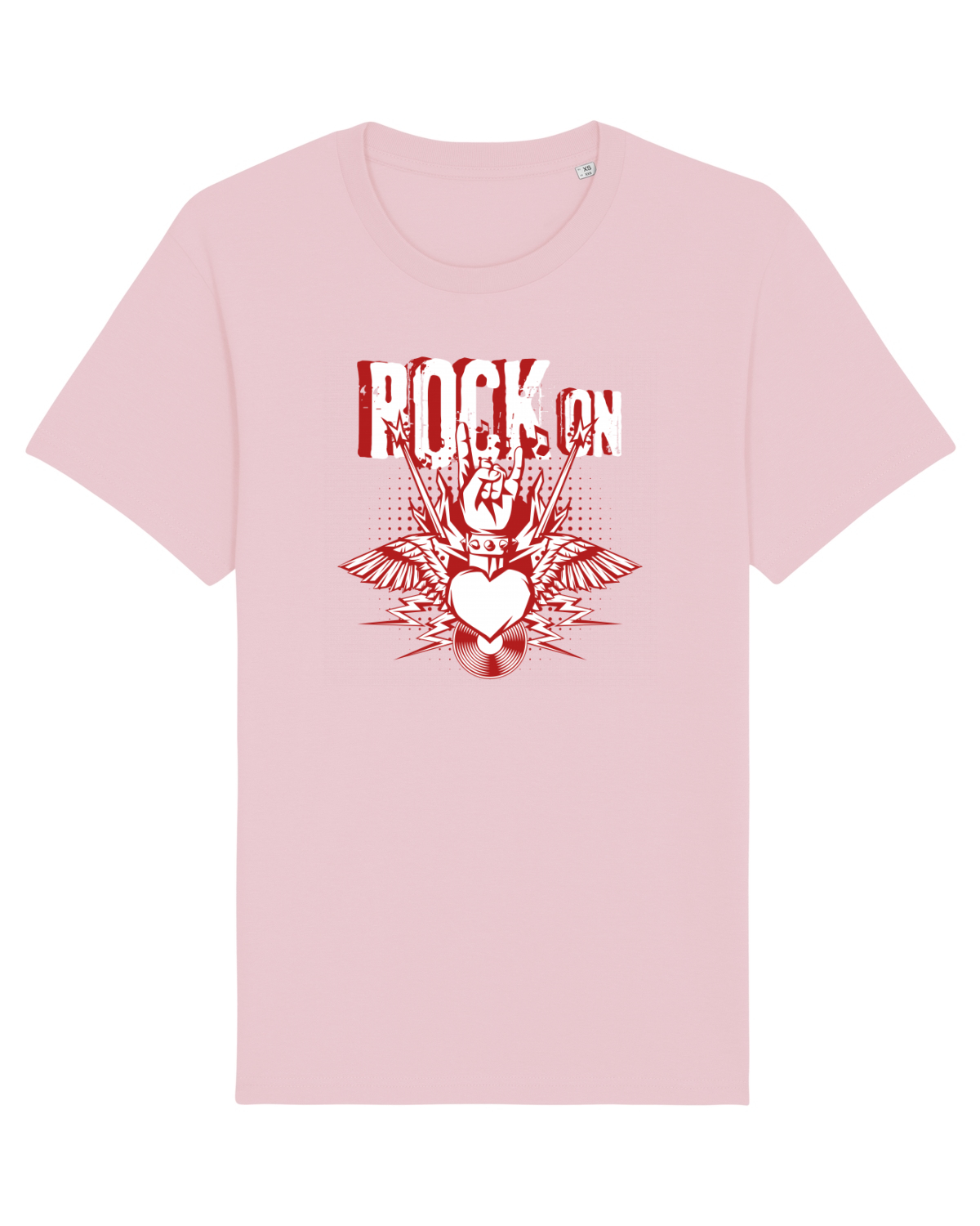 Tricou mânecă scurtă Unisex Rocker Cotton Pink