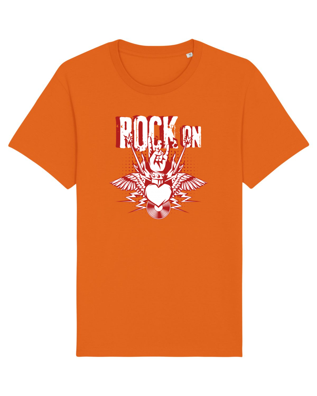 Tricou mânecă scurtă Unisex Rocker Bright Orange