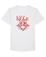 Rock Music Lover Tricou mânecă scurtă guler larg Bărbat Skater