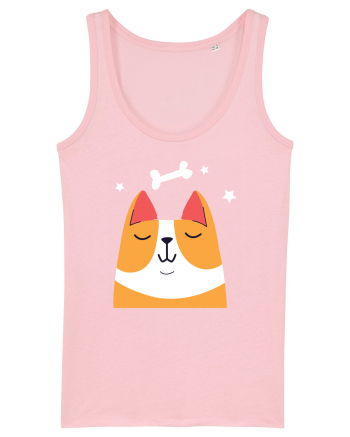 Dreaming Kawaii Dog Cotton Pink