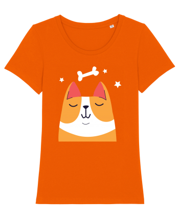 Dreaming Kawaii Dog Bright Orange