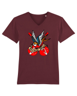 Rock Music Lover Tricou mânecă scurtă guler V Bărbat Presenter