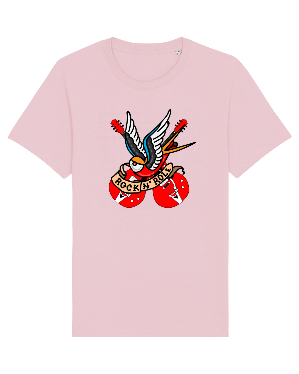 Tricou mânecă scurtă Unisex Rocker Cotton Pink