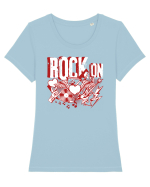 Rock Music Lover Tricou mânecă scurtă guler larg fitted Damă Expresser
