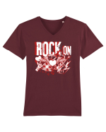 Rock Music Lover Tricou mânecă scurtă guler V Bărbat Presenter