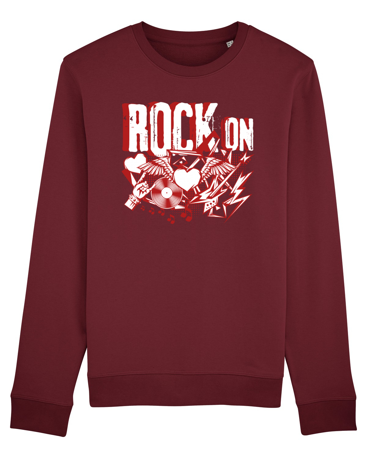 Bluză mânecă lungă Unisex Rise Burgundy