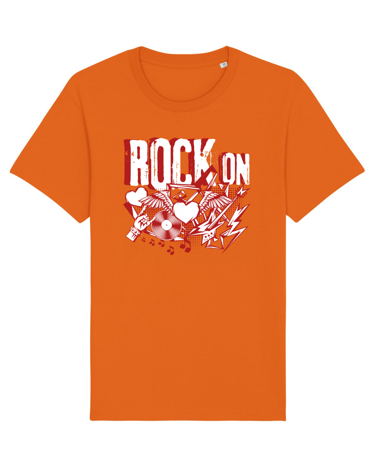 Tricou mânecă scurtă Unisex Rocker Bright Orange