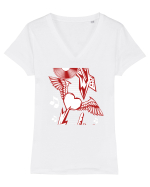 Rock Music Lover Tricou mânecă scurtă guler V Damă Evoker