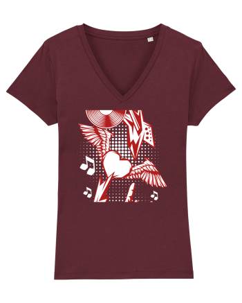 Rock Music Lover Burgundy