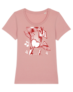 Rock Music Lover Tricou mânecă scurtă guler larg fitted Damă Expresser