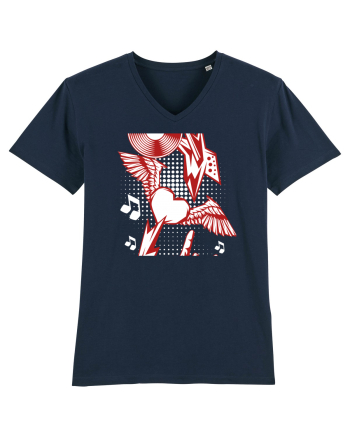 Rock Music Lover French Navy