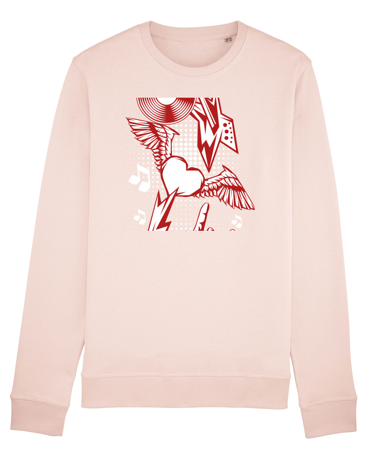 Bluză mânecă lungă Unisex Rise Candy Pink