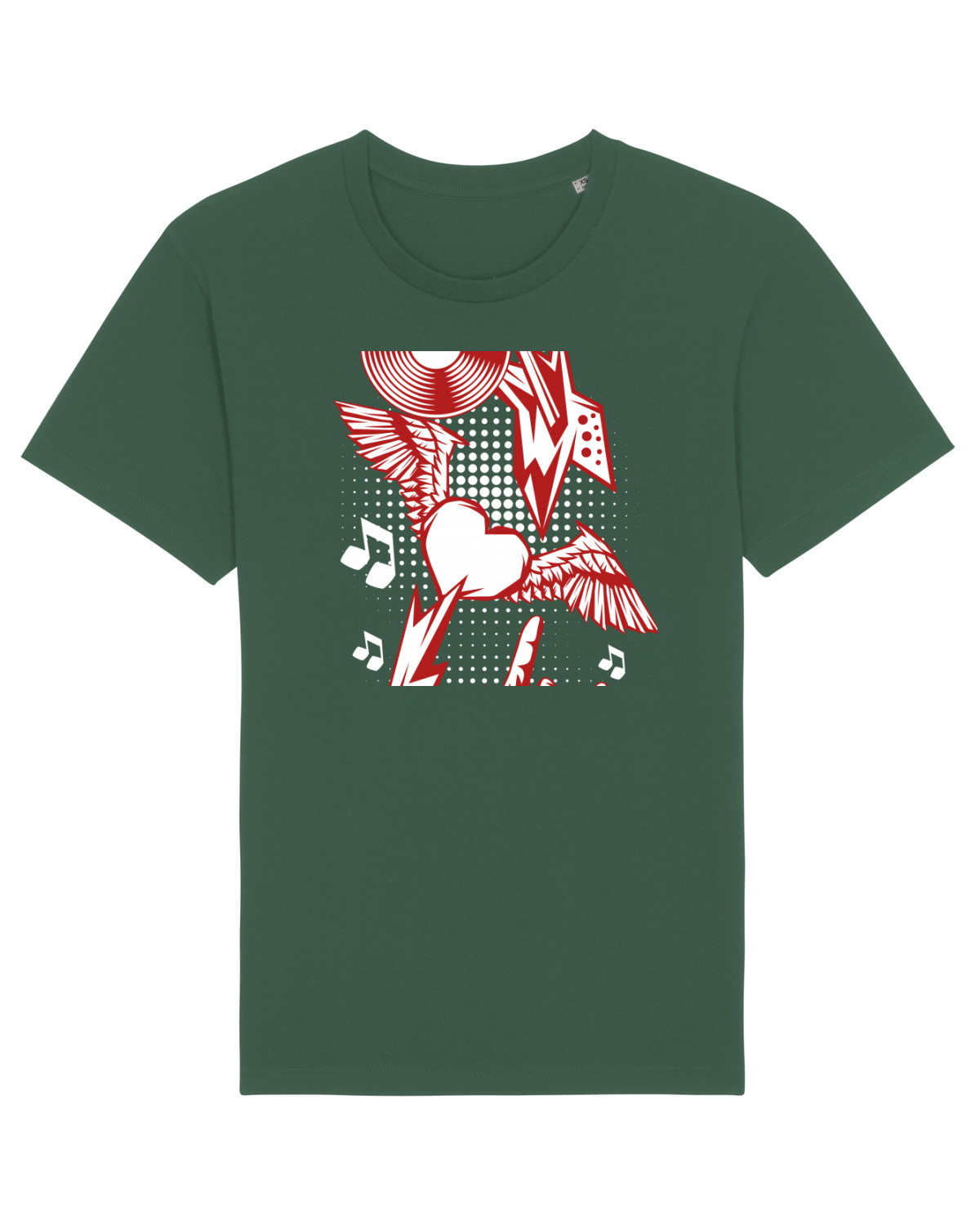 Tricou mânecă scurtă Unisex Rocker Bottle Green