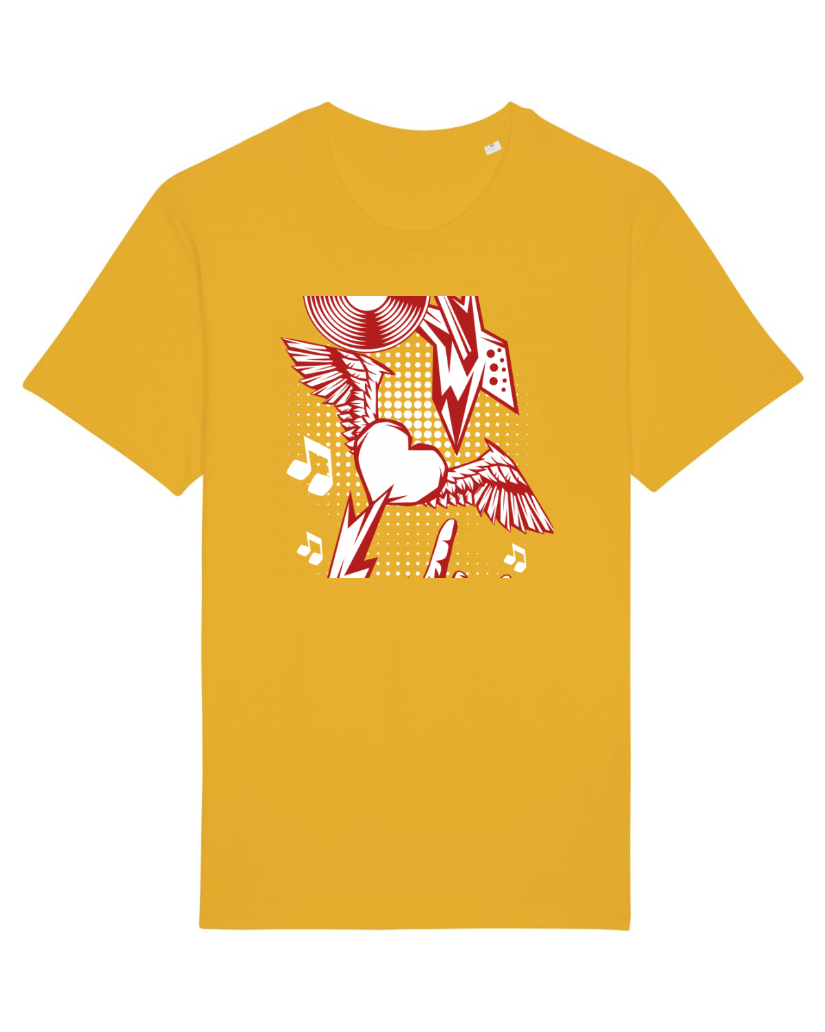 Tricou mânecă scurtă Unisex Rocker Spectra Yellow