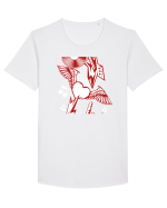 Rock Music Lover Tricou mânecă scurtă guler larg Bărbat Skater