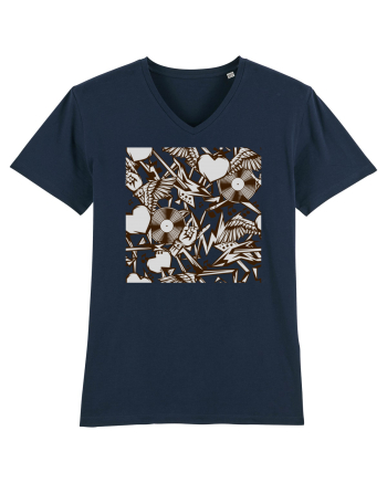 Rock Music Lover French Navy