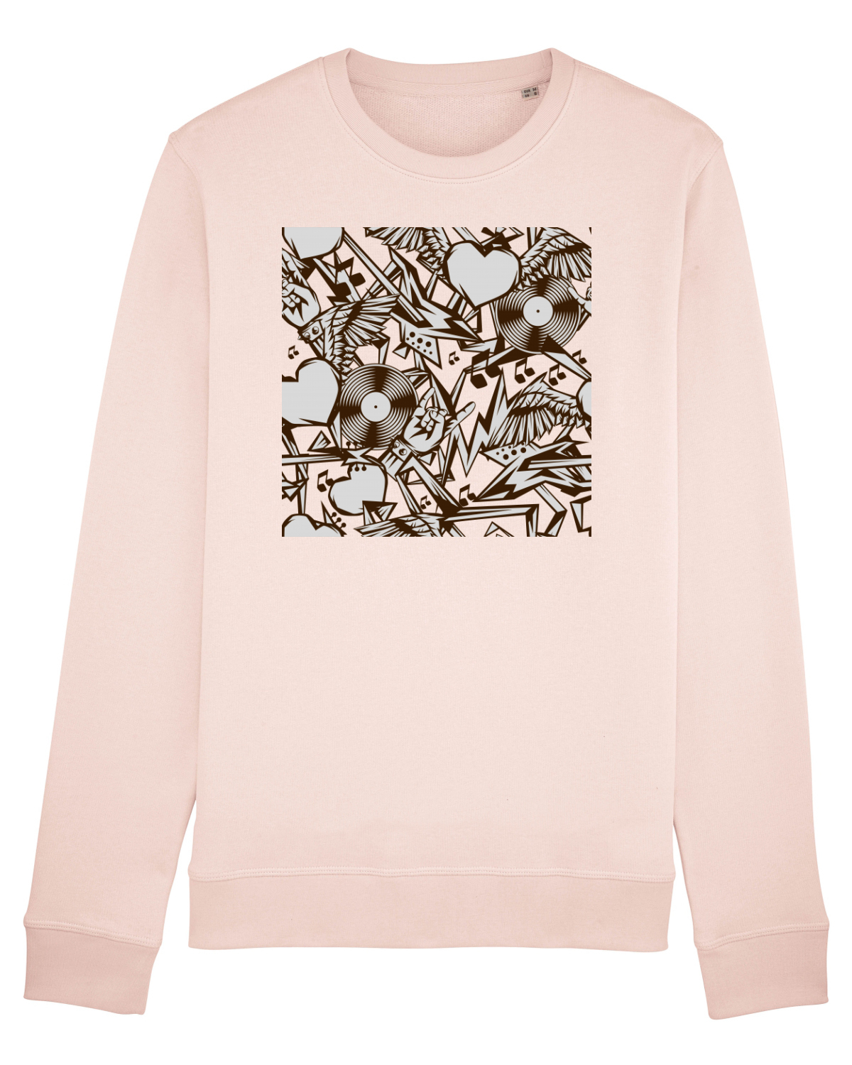 Bluză mânecă lungă Unisex Rise Candy Pink