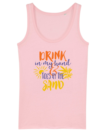 Drink In My Hand Toes In The Sand Cotton Pink