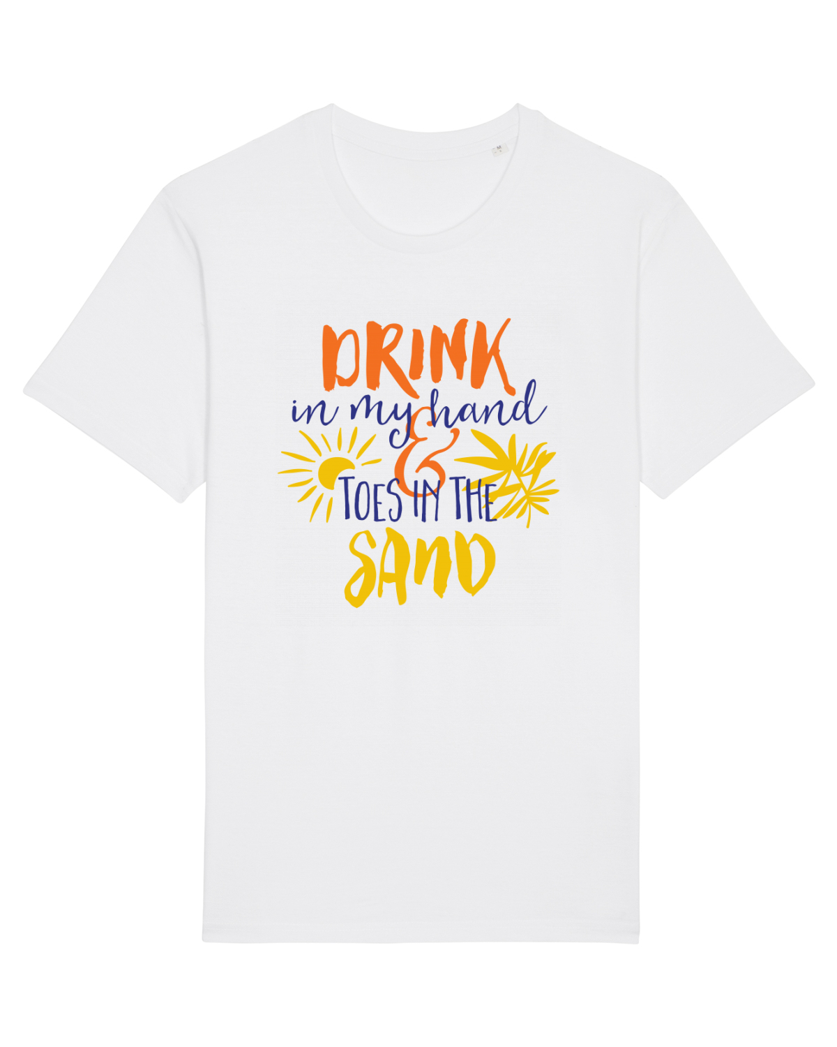 Tricou mânecă scurtă Unisex Rocker White