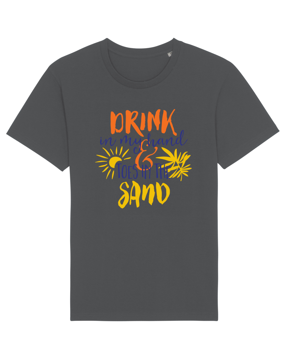 Tricou mânecă scurtă Unisex Rocker Anthracite