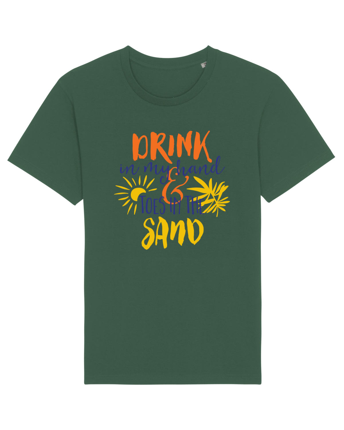 Tricou mânecă scurtă Unisex Rocker Bottle Green