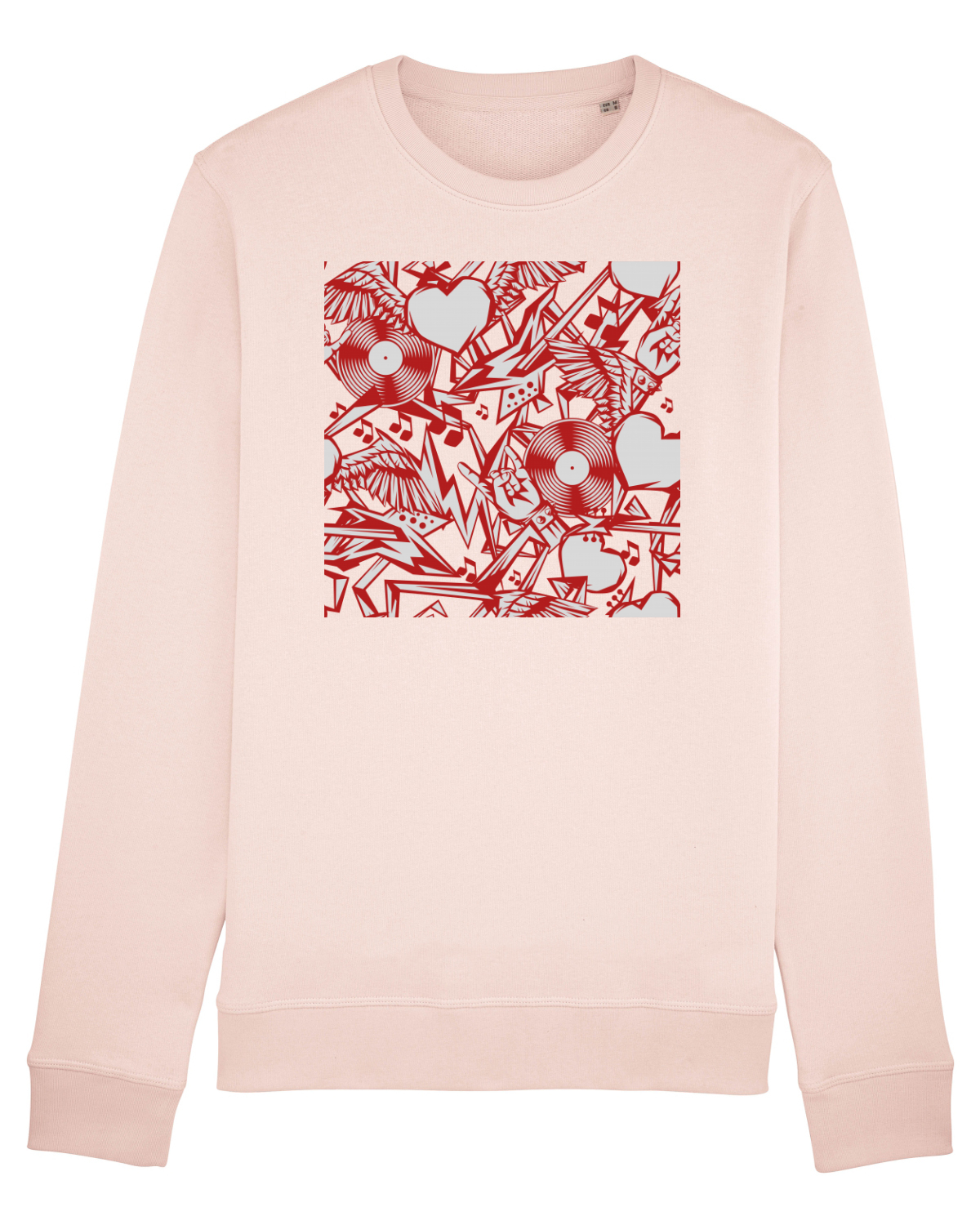 Bluză mânecă lungă Unisex Rise Candy Pink