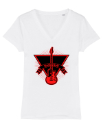 Rock Music Lover Tricou mânecă scurtă guler V Damă Evoker