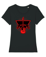 Rock Music Lover Tricou mânecă scurtă guler larg fitted Damă Expresser