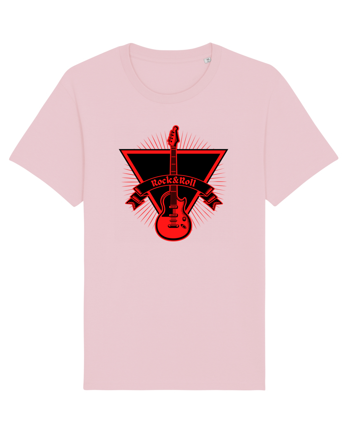 Tricou mânecă scurtă Unisex Rocker Cotton Pink
