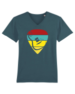 Rock Music Lover Tricou mânecă scurtă guler V Bărbat Presenter