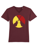 Rock Music Lover Tricou mânecă scurtă guler V Bărbat Presenter