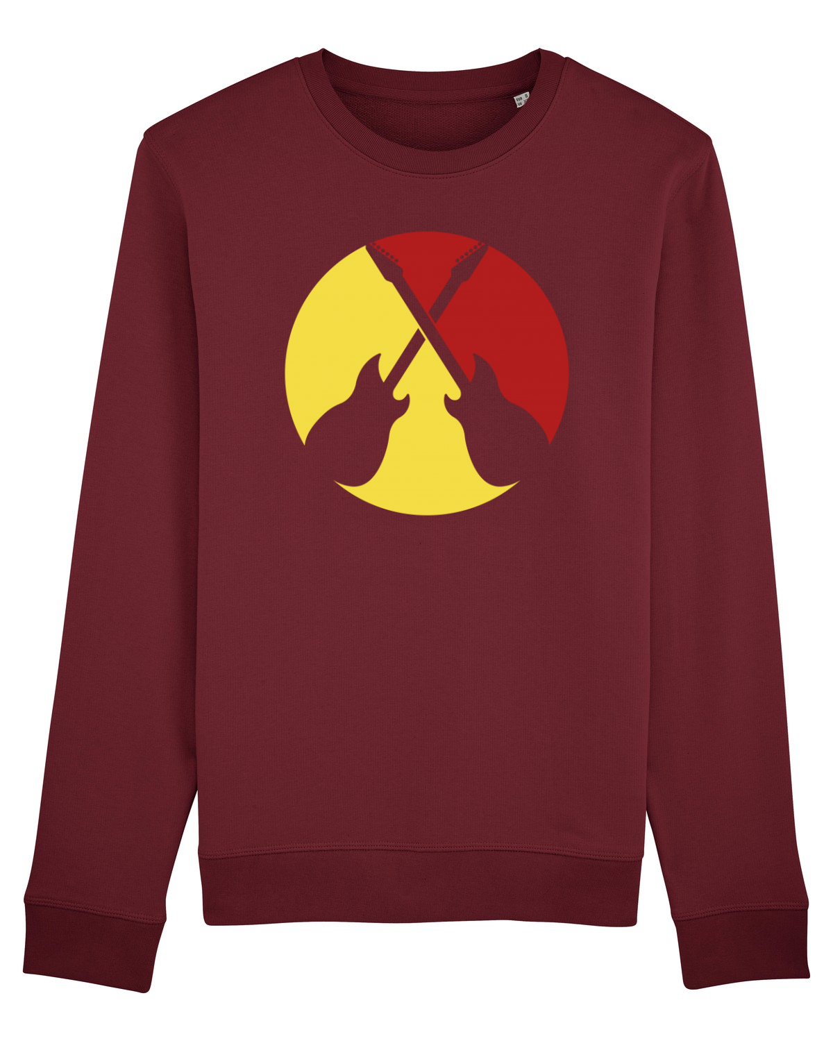 Bluză mânecă lungă Unisex Rise Burgundy