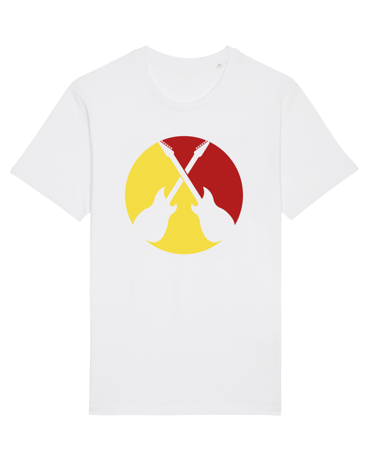Tricou mânecă scurtă Unisex Rocker White