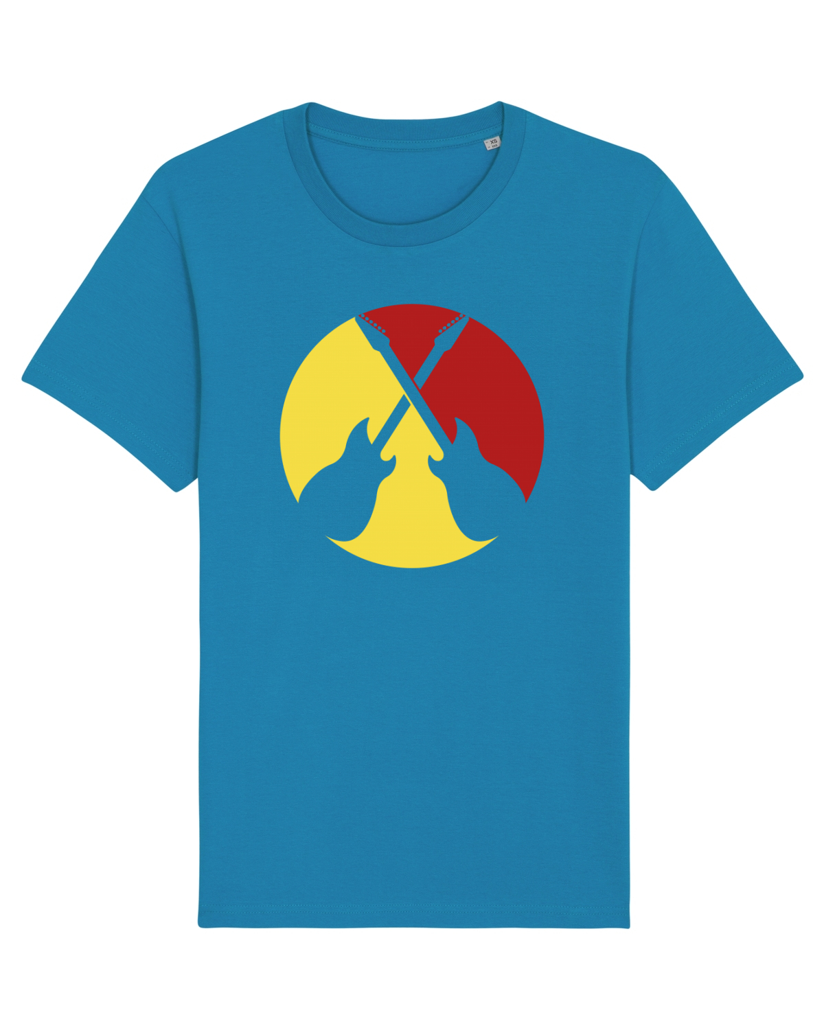 Tricou mânecă scurtă Unisex Rocker Azur