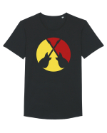 Rock Music Lover Tricou mânecă scurtă guler larg Bărbat Skater