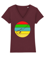 Rock Music Lover Tricou mânecă scurtă guler V Damă Evoker