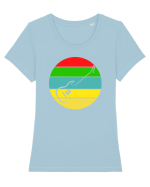 Rock Music Lover Tricou mânecă scurtă guler larg fitted Damă Expresser