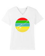 Rock Music Lover Tricou mânecă scurtă guler V Bărbat Presenter
