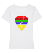 Rock Music Lover Tricou mânecă scurtă guler larg fitted Damă Expresser